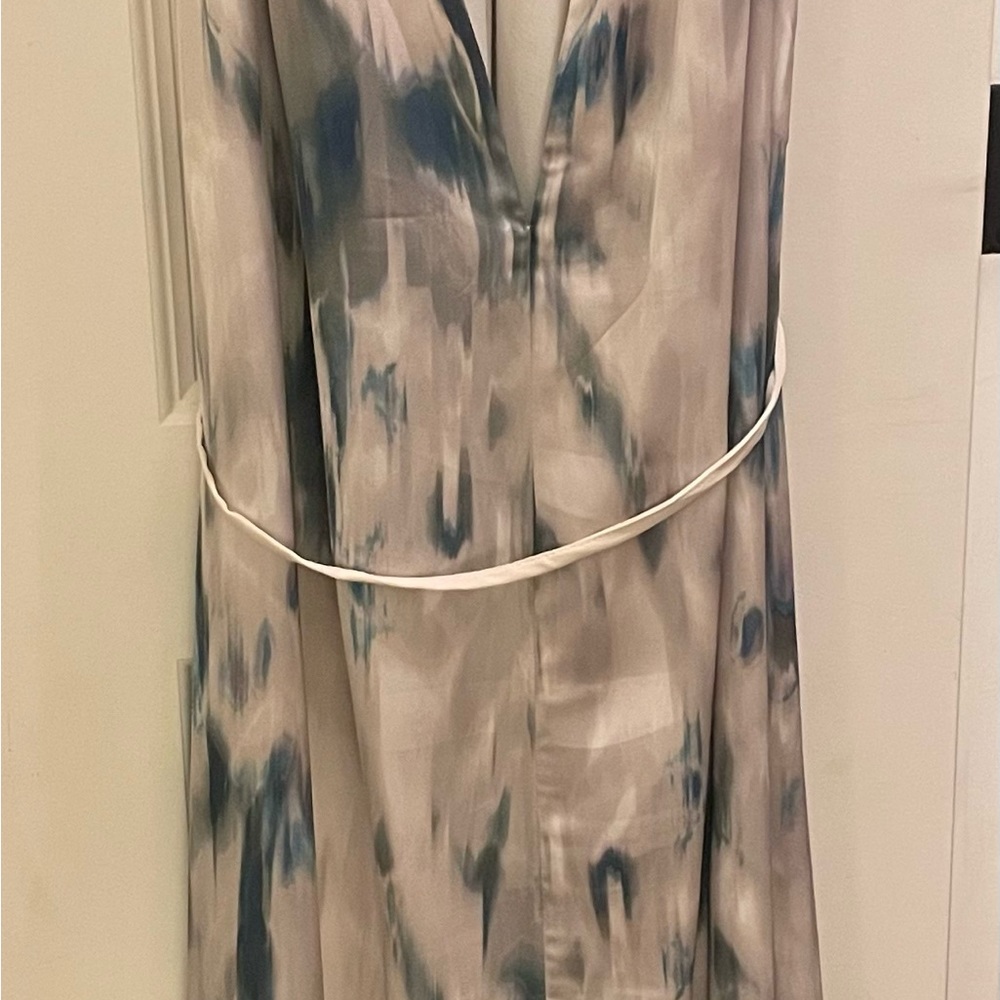 Long satin dress